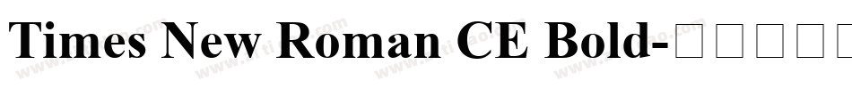 Times New Roman CE Bold字体转换
